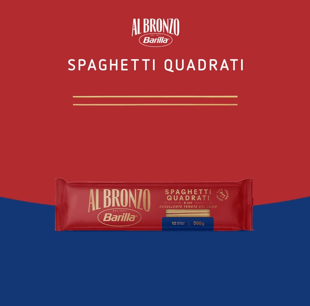 Barilla - Al Bronzo - SPAGHETTI QUADRATI AL BRONZO