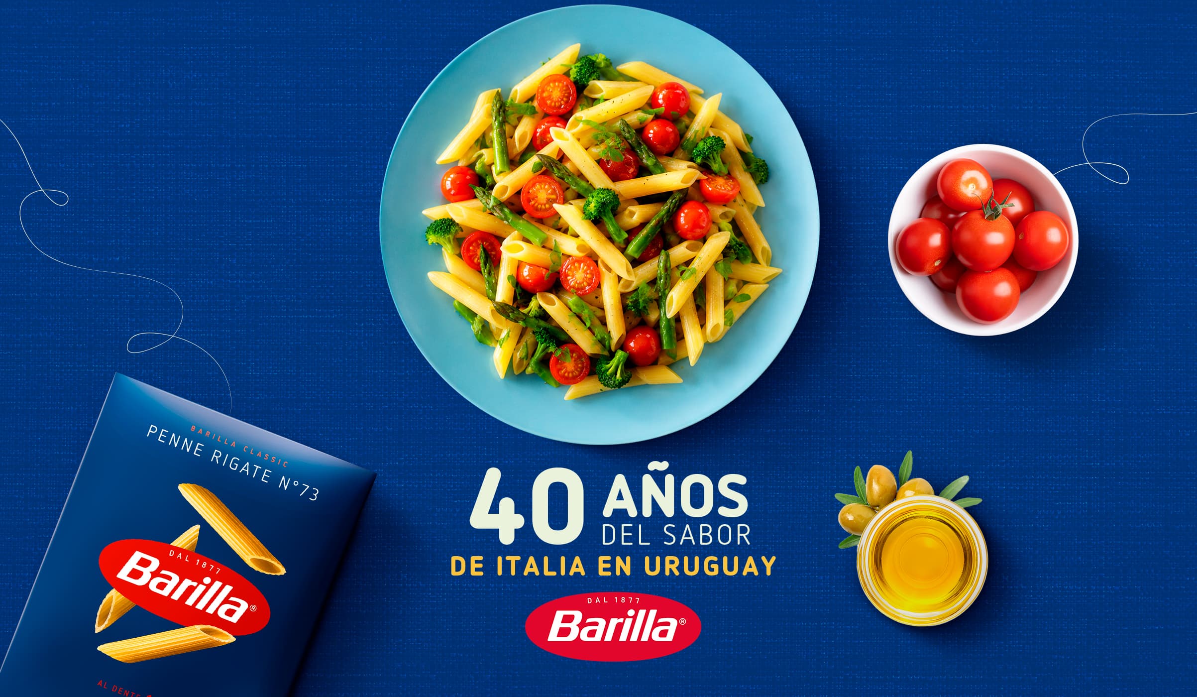 Ensalada de Penne Rigate Sin Gluten Barilla con vegetales asados y vinagreta